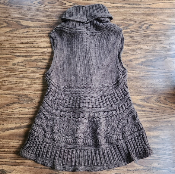 Y2K Maurices Sleeveless Open Front Cable-Knit Sweater Vest - Picture 7 of 8